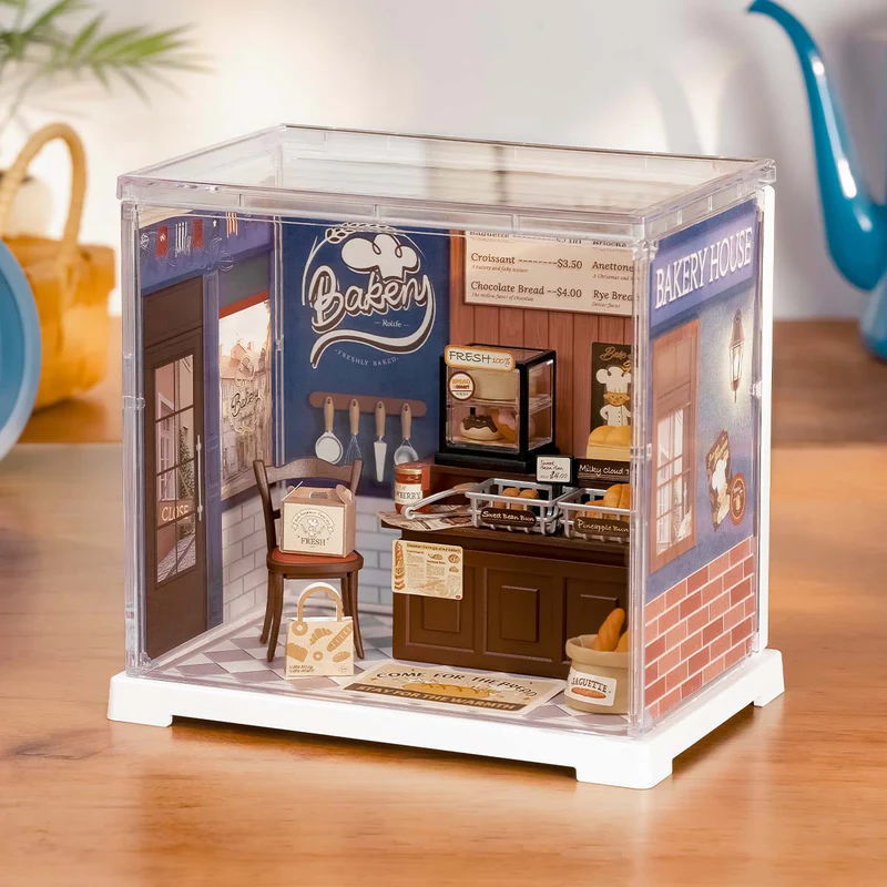 ROBOTIME ROLIFE DIY ミニチュアハウス ミニスーパークリエイターシリーズ 【DWS03B：Butter Bakery House】※組立説明書(英語版) [m-s]【 ネコポス不可 】