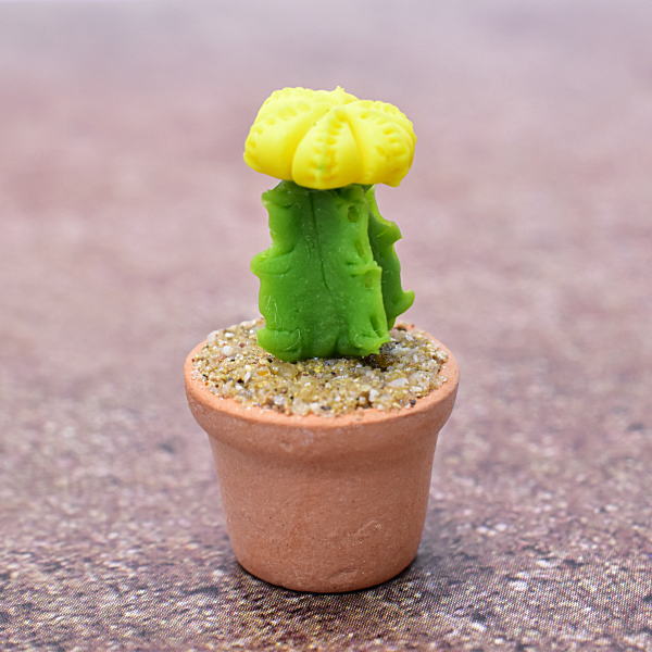 ミニチュアパーツ 鉢植えミニサボテン [CT6] (1/12スケール) [m-s]【ネコポス配送対応】【C】