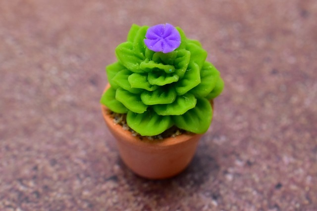 ミニチュアパーツ 鉢植えミニサボテン [CT7] (1/12スケール) [m-s]【ネコポス配送対応】【C】