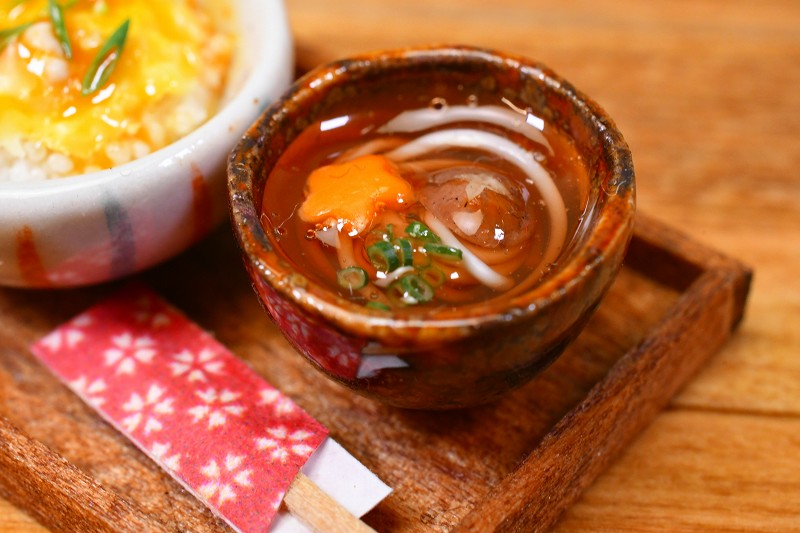 展示のみ】ミニチュアフード 親子丼・小うどん 作家：京都まめひろさん