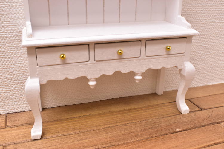 ミニチュア家具 クィーン アン ドレッサー ホワイト [SADF1497
