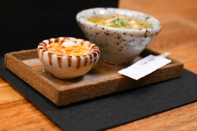 プリンス・エドワード島天然木♡手作り未使用ミニチュア家具＆陶器の