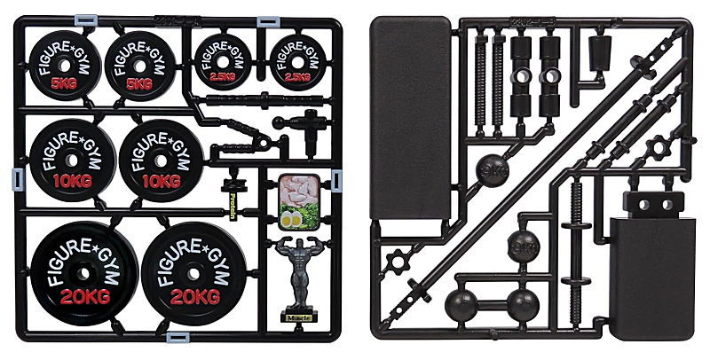 プリプラ フィギュアの筋トレ (1/12スケール 彩色済プラスチックモデル