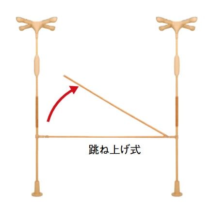 【跳ね上げ式手すり】 動作補助手すり