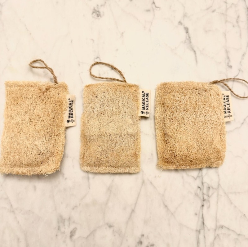 【３個セット】オリジナルへちまスポンジ（食器用）