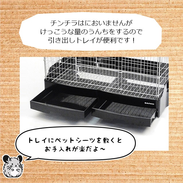 SANKO イージーホーム 80ハイ チンチラにピッタリの高さのある大型