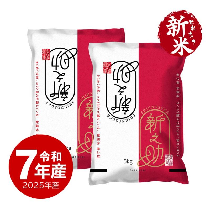 【新米】 新之助 10kg 令和7年産 しんのすけ 一等米