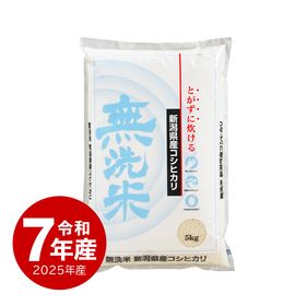 米 無洗米コシヒカリ 5kg 令和7年産 新潟県産
