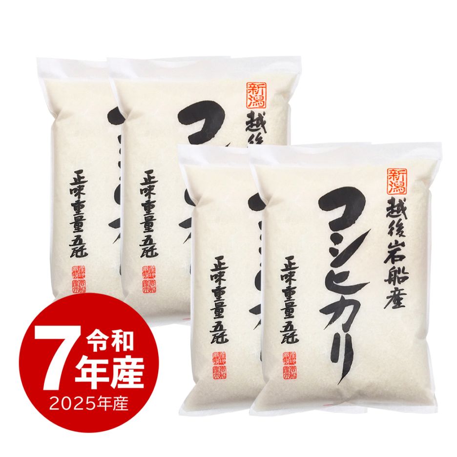 岩船産コシヒカリ 20kg 令和7年産