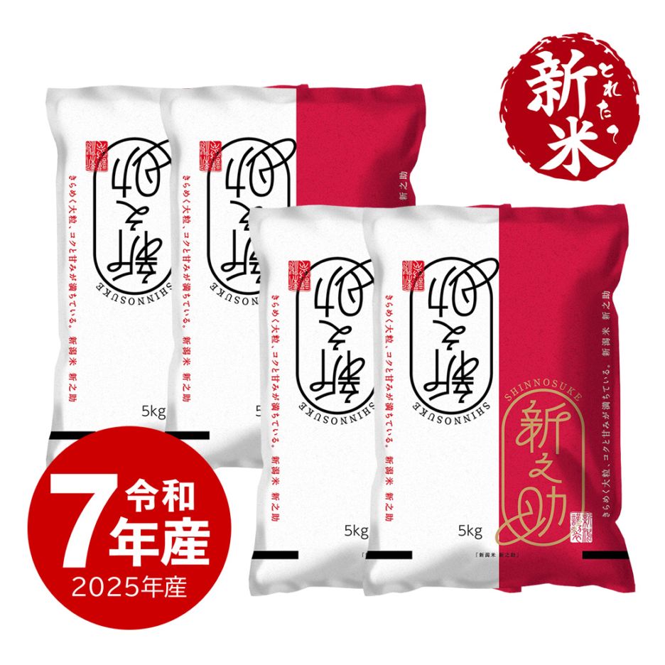 【新米】 新之助 20kg 令和7年産 しんのすけ 一等米