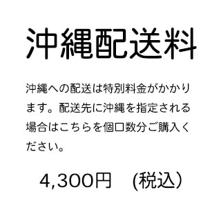 沖縄へのプラス送料　4300円（税込）