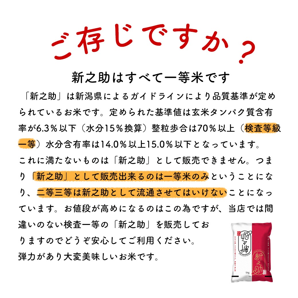 新米 新潟産 新之助 15kg 令和8年産 | 新潟のお米専門店 みのりや