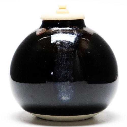 茶入 茄子 仕覆龍村裂 天平狩猟文錦 茶道具 陶磁器 茶の湯用品 抹茶