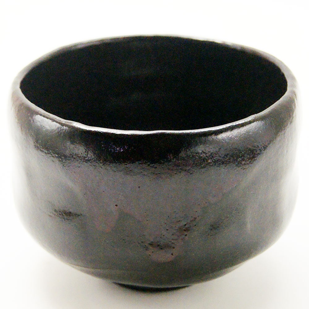 抹茶碗 黒楽茶碗 佐々木松楽 作 通年物の通販は【茶道具のみのる園】