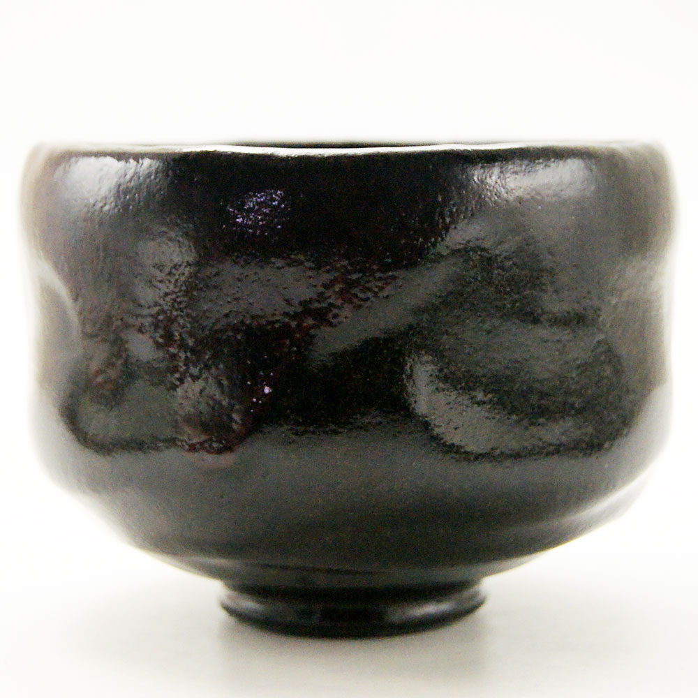 抹茶碗 黒楽茶碗 佐々木松楽 作 通年物の通販は【茶道具のみのる園】