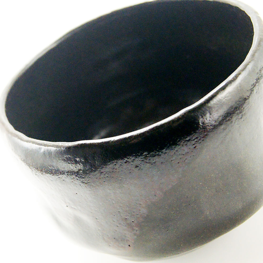 抹茶碗 黒楽茶碗 佐々木松楽 作 通年物の通販は【茶道具のみのる園】