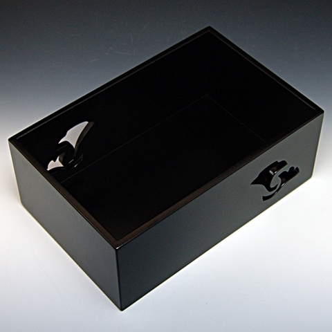 煙草盆 銀杏透し 黒 の通販は【みのる園】