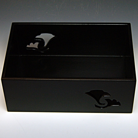 煙草盆 銀杏透し 黒 の通販は【みのる園】