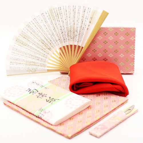 茶道入門 初歩用セット 女子用 七宝 ピンク色の通販は【茶道具のみのる園】