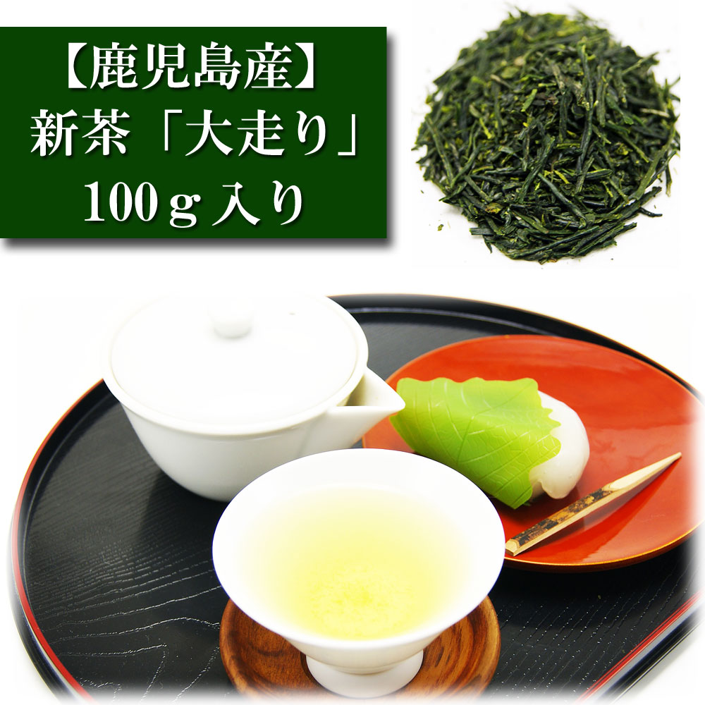 2025年 新茶 鹿児島産 100ｇ入り 「大走り」　知覧茶 お茶 日本茶 緑茶 茶匠 みのる園 ギフト プレゼント お茶の葉 Green Tea お茶の種類 お食事用 おやつ用 来客用