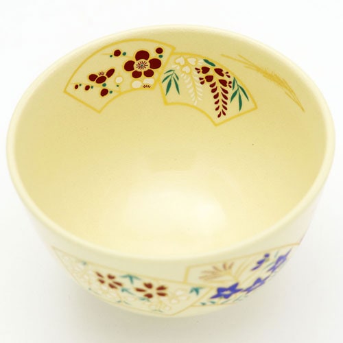 抹茶茶碗 扇面 通年物の通販は【茶道具のみのる園】