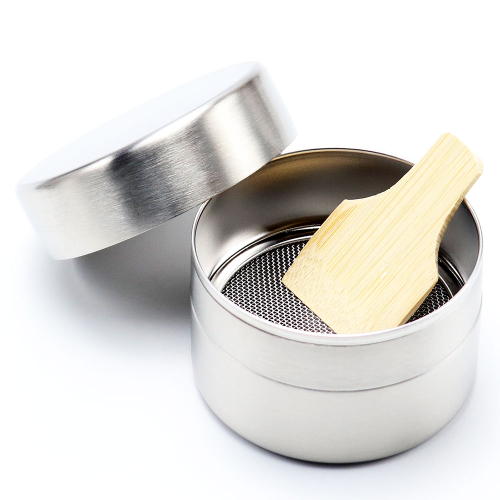 抹茶篩 浅型 ステンレス製 竹へら 茶上合付 茶道具の通販は【茶道具の