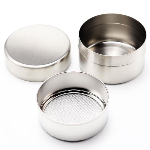 抹茶篩 浅型 ステンレス製 竹へら 茶上合付 茶道具 茶器 茶道具類 茶の湯道具 抹茶 matcha お点前 水屋 お稽古用