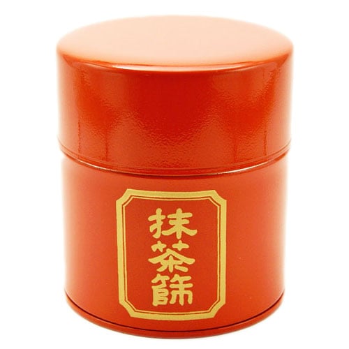 抹茶篩缶 朱色 へら付 茶道具 茶器 茶筅 茶碗 棗 古帛紗 袱紗 茶巾 炭道具 灰 茶道具類 柄杓 水指 掛け軸 茶の湯道具 抹茶 お点前 水屋 お稽古