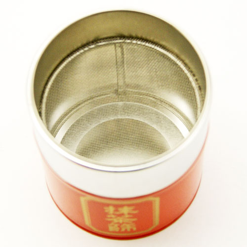 抹茶篩缶 朱色 へら付 茶道具 茶器 茶筅 茶碗 棗 古帛紗 袱紗 茶巾 炭道具 灰 茶道具類 柄杓 水指 掛け軸 茶の湯道具 抹茶 お点前 水屋 お稽古