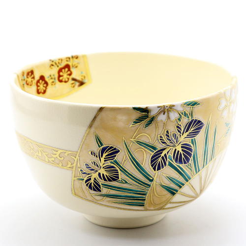 四季草花紋扇面　抹茶茶碗　茶道具 四季草花紋扇面 抹茶茶碗 茶道具 楽天市場】【茶道・茶道具