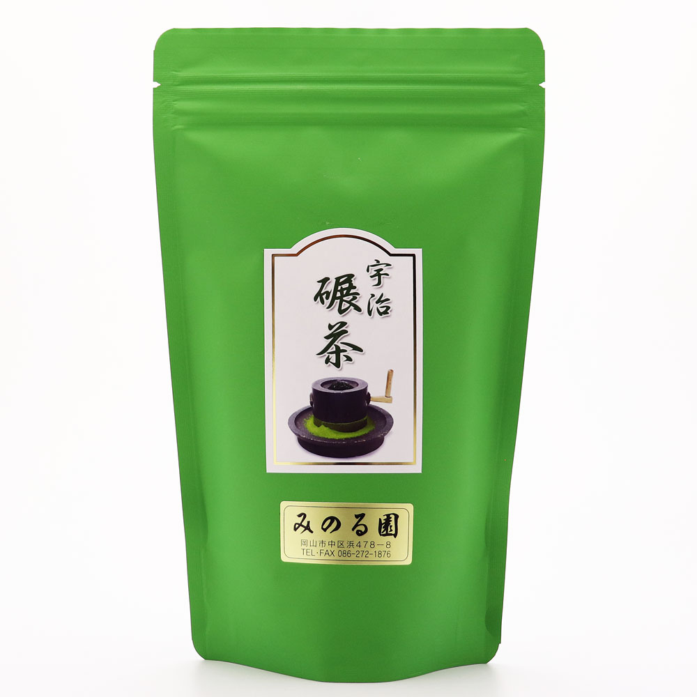碾茶 100g入り 宇治茶 抹茶の原材料 お茶 日本茶 緑茶 お茶の葉 茶匠 みのる園 ギフト プレゼント Green Tea お茶の種類 お食事用 おやつ用 来客用