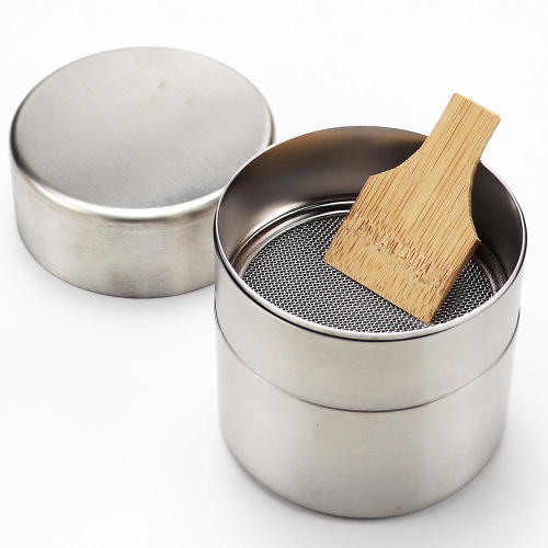 抹茶篩 大 ステンレス製 竹へら 茶上合付 茶道具 茶器 茶道具類 茶の湯道具 抹茶 matcha お点前 水屋 お稽古用