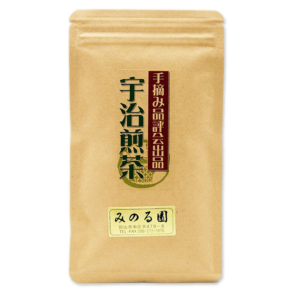 手摘み品評会出品 煎茶 100ｇ入り 宇治茶 お茶 日本茶 緑茶 お茶の葉 茶匠 みのる園 ギフト プレゼント Green Tea お茶の種類 お食事用 おやつ用 来客用 煎茶とは 煎茶道