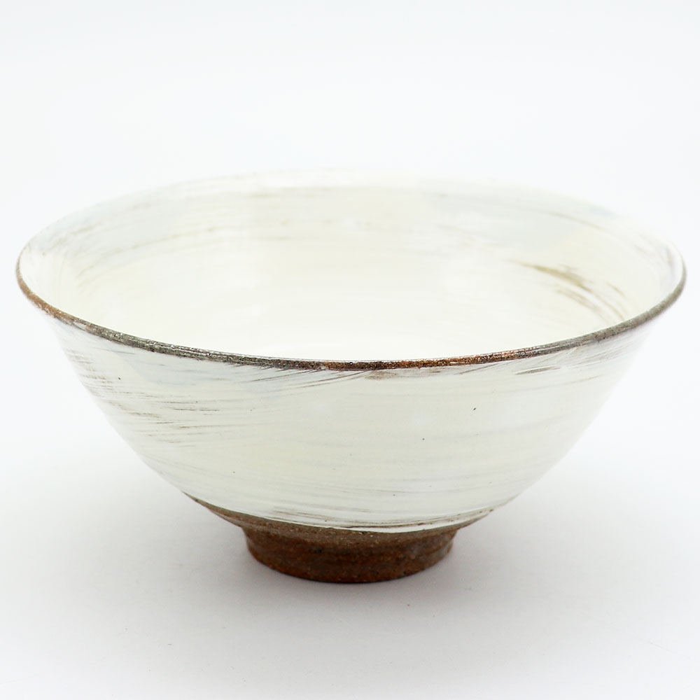 抹茶茶碗 刷毛目平茶碗 雪月写 原清和作 通年物の通販は【茶道具の