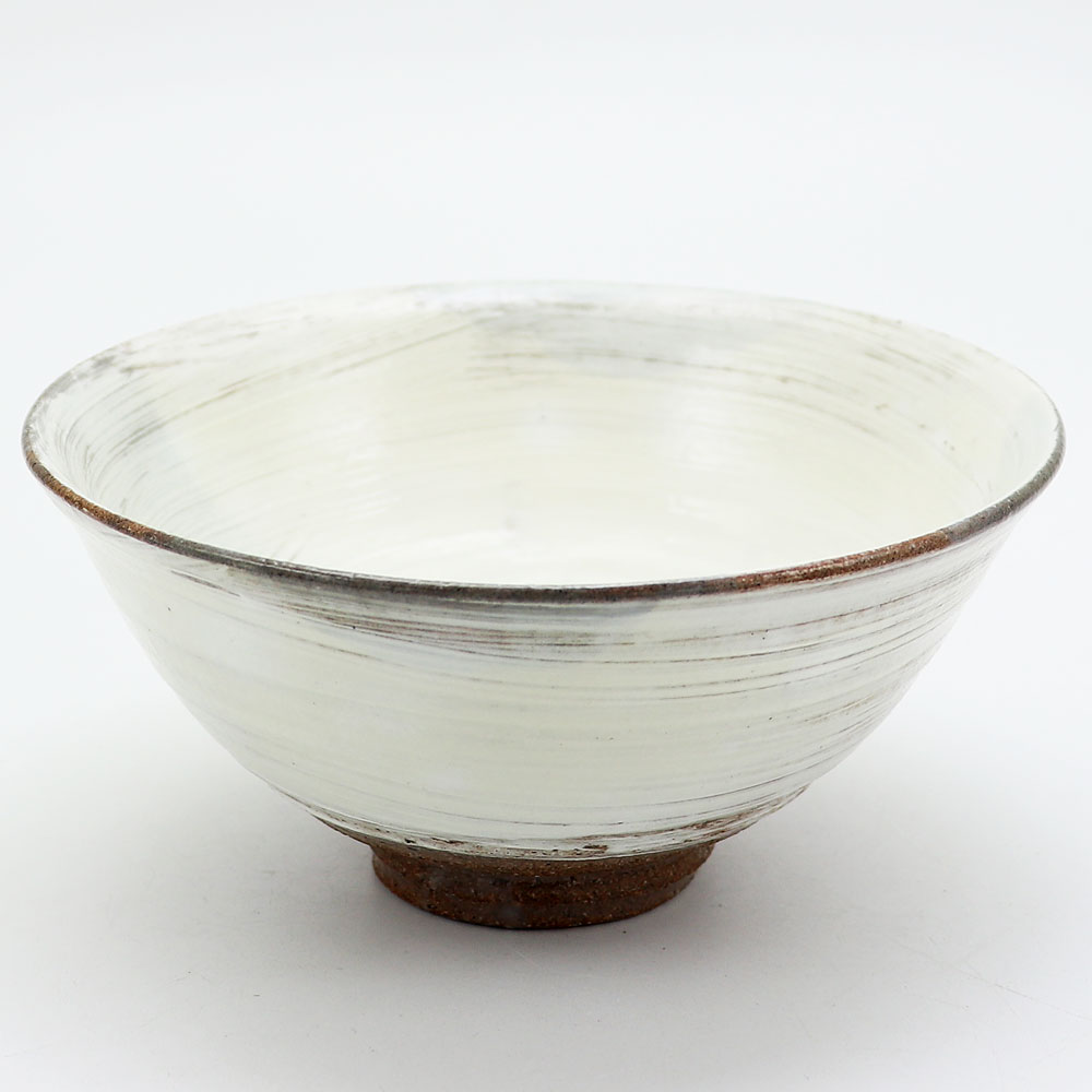 抹茶茶碗 刷毛目平茶碗 雪月写 原清和作 通年物の通販は【茶道具の