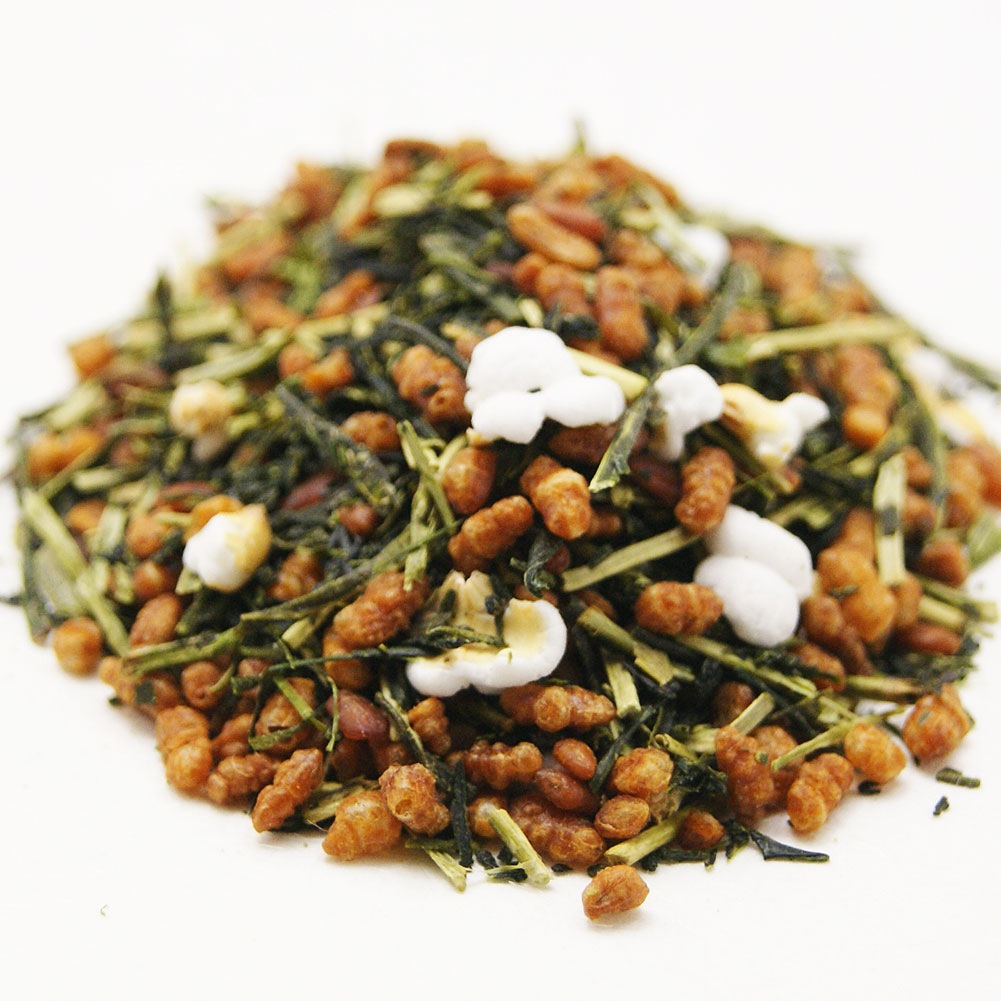 かりがね玄米茶 200g入り お茶 日本茶 緑茶 お茶の葉 茶匠 みのる園 ギフト プレゼント Green Tea お茶の種類 お食事用 おやつ用 来客用