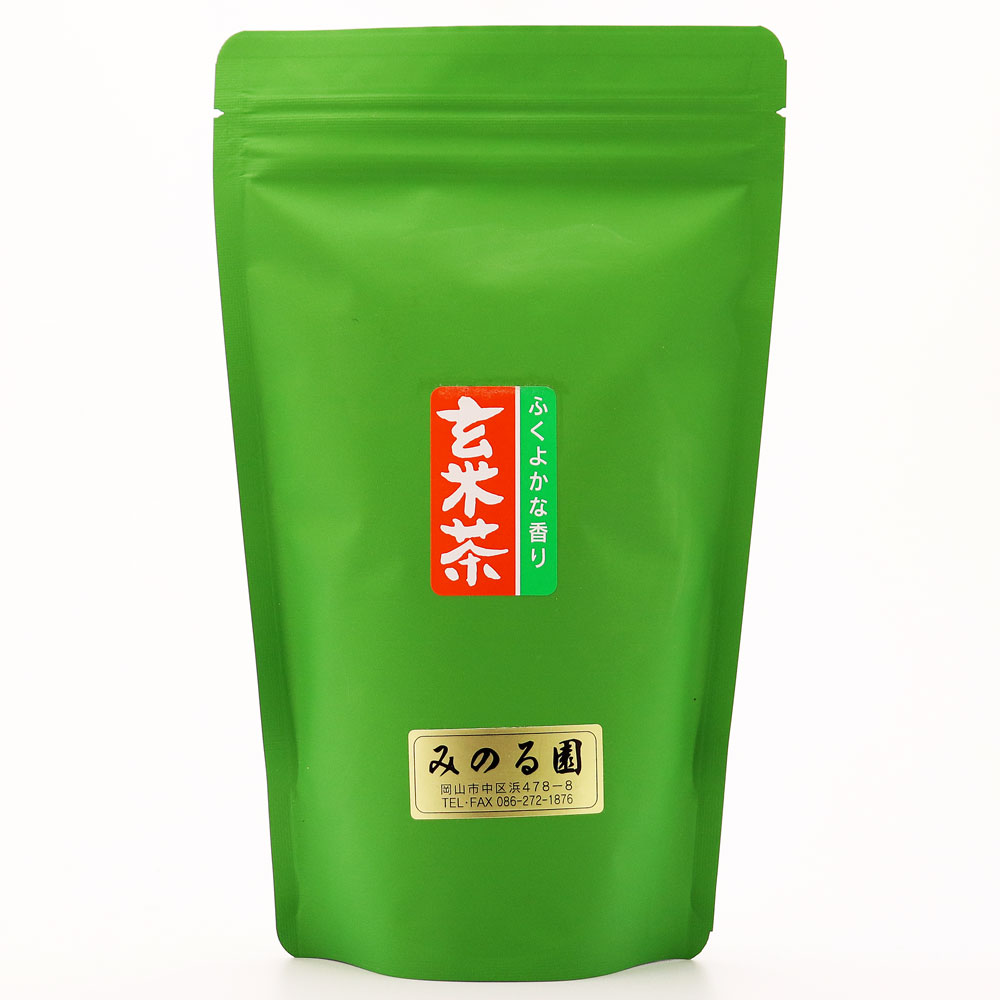 玄米茶 180g入り お茶 日本茶 緑茶 お茶の葉 茶匠 みのる園 ギフト プレゼント Green Tea お茶の種類 お食事用 おやつ用 来客用