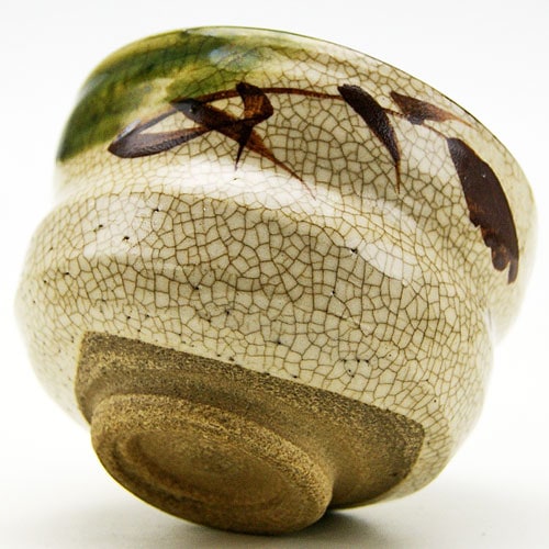 織部　茶筅茶碗　新品 茶道具 抹茶茶碗 / 織部野点茶碗（景陶作） 化粧箱入 寸法:9.5