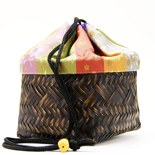 仕服付竹篭 和装バッグ 野点用の通販は【茶道具のみのる園】