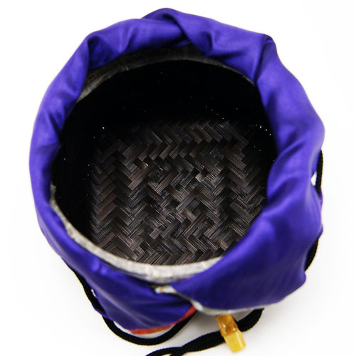 仕服付竹篭 和装バッグ 野点用 茶道具 茶器 茶筅 茶碗 棗 古帛紗 袱紗 茶巾 炭道具 灰 茶道具類 柄杓 水指 掛け軸 茶の湯道具 抹茶 お点前 水屋 お稽古