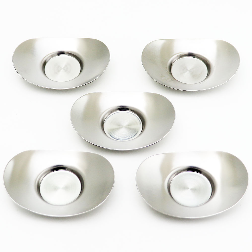 玉露茶碗用 茶托 小判型 5個セット ステンレス製の通販は【茶器の