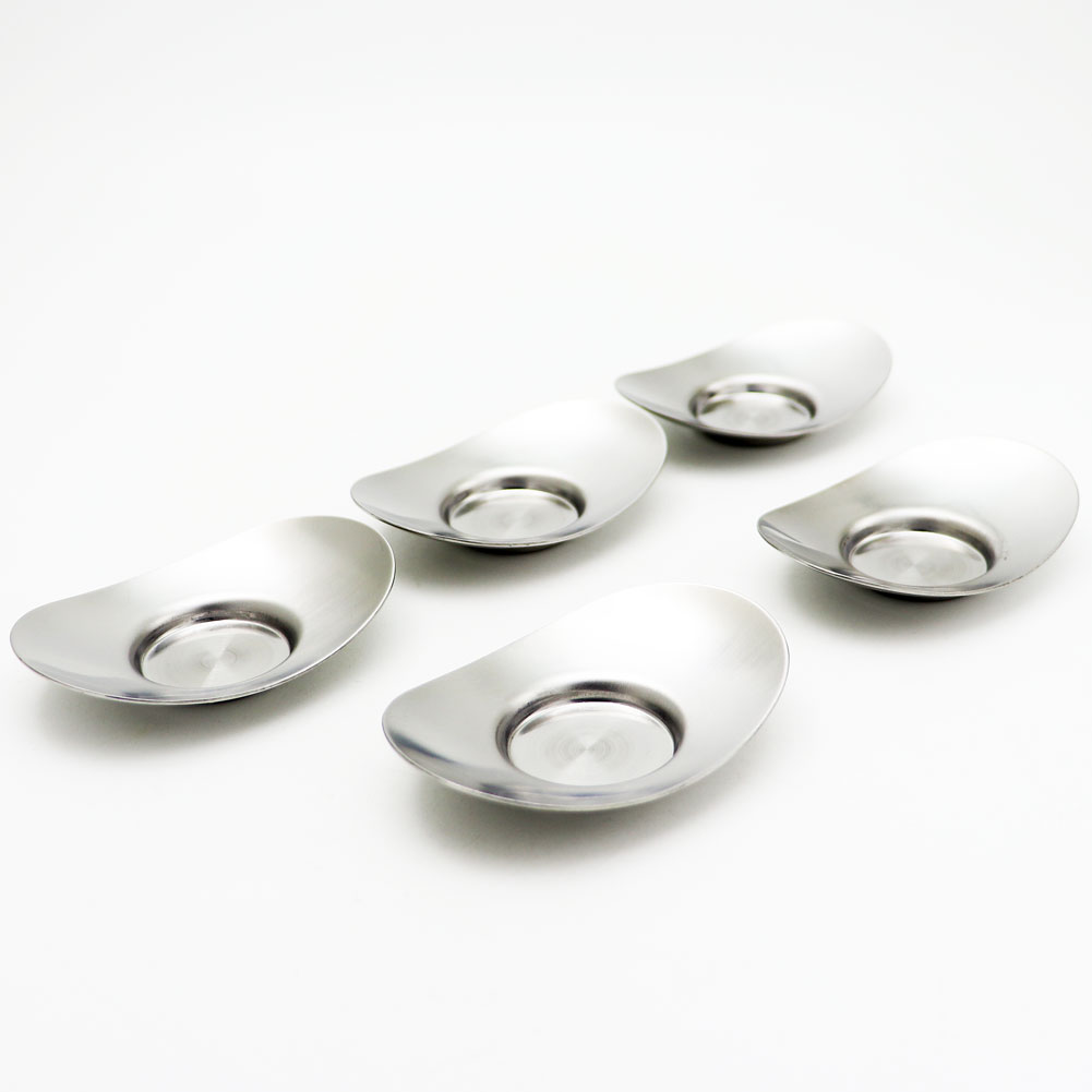 玉露茶碗用 茶托 小判型 5個セット ステンレス製の通販は【茶器の