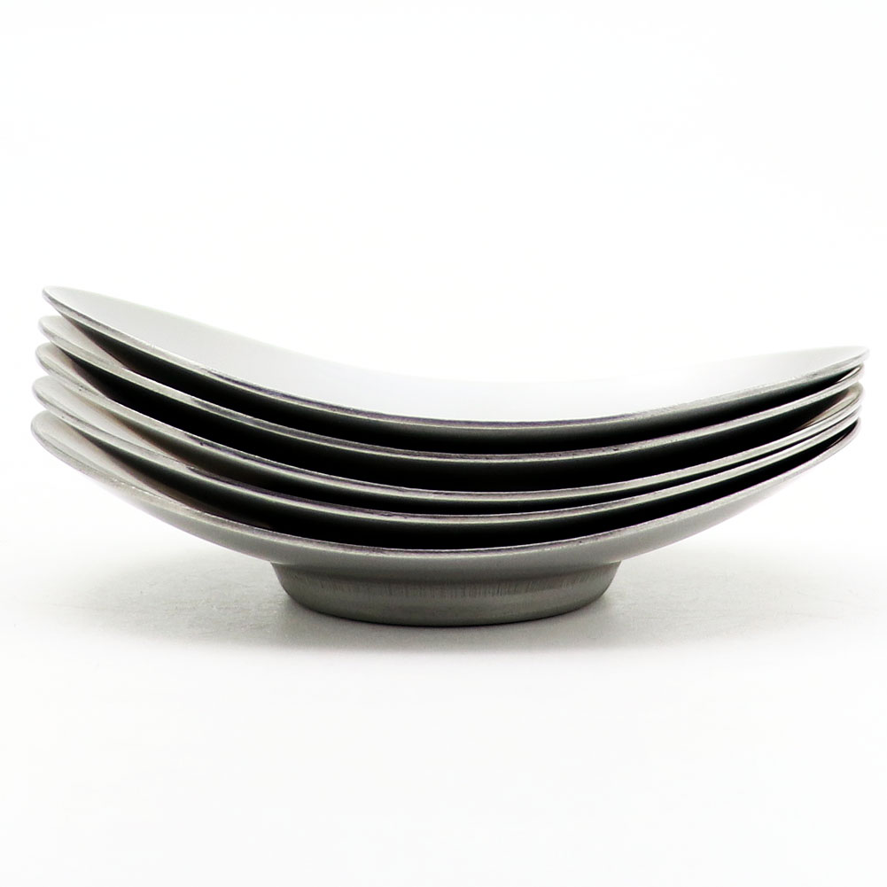 玉露茶碗用 茶托 小判型 5個セット ステンレス製の通販は【茶器の