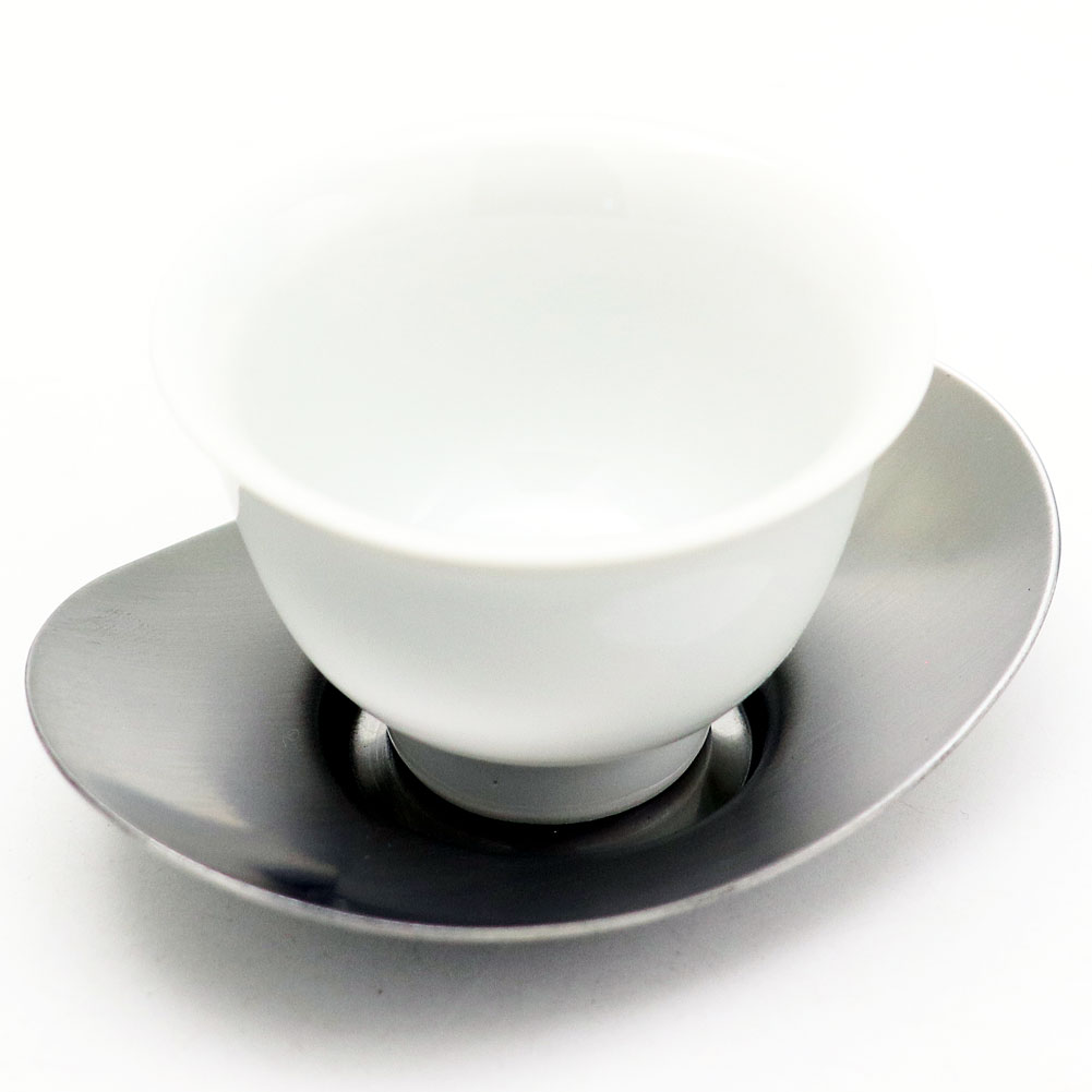 玉露茶碗用 茶托 小判型 5個セット ステンレス製の通販は【茶器の
