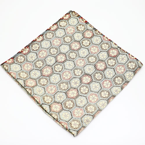 小風呂敷 古渡り更紗 花亀甲文 水色 和装バッグ 茶道具 木綿 茶器 茶筅 茶碗 棗 古帛紗 袱紗 茶巾 炭道具 灰 茶道具類 柄杓 水指 掛け軸 茶の湯道具 抹茶 お点前 水屋 お稽古