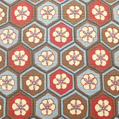 小風呂敷 古渡り更紗 花亀甲文 水色 和装バッグ 茶道具 木綿 茶器 茶筅 茶碗 棗 古帛紗 袱紗 茶巾 炭道具 灰 茶道具類 柄杓 水指 掛け軸 茶の湯道具 抹茶 お点前 水屋 お稽古