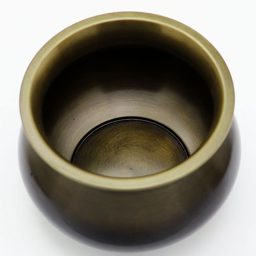 煎茶道具　古錫　鮎銅銘　茶こぼし　建水　約469g　D　R8098 建水・茶こぼし｜古法水孟｜中国茶道具の通販・天香茶行