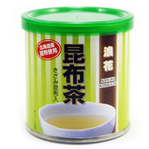 昆布茶 きざみ昆布入り 70g入り 浪花昆布 粉末 こんぶ茶 コンブチャ お茶漬け 出汁 だし レシピ 缶