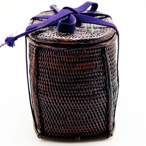 野点茶道具用籐筥 とうばこ 籐かご 和装バッグ 茶の湯用品 抹茶お点前用