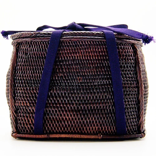 野点茶道具用籐筥 とうばこ 籐かご 和装バッグ 茶の湯用品 抹茶お点前用